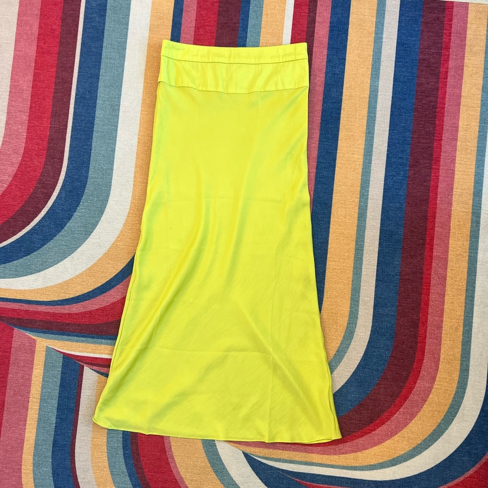 Free People Vibrant Yellow Maxi Skirt